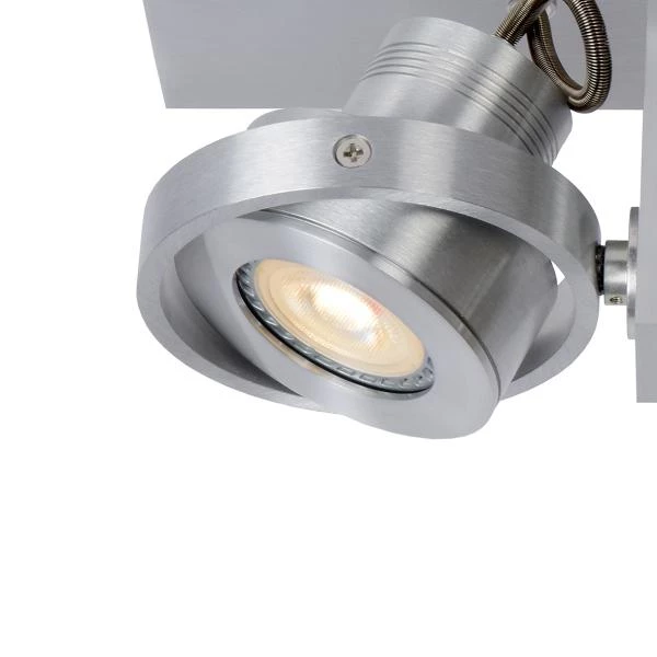 Lucide LANDA - Plafondspot - LED Dim to warm - GU10 - 3x5W 2200K/3000K - Mat chroom - detail 1